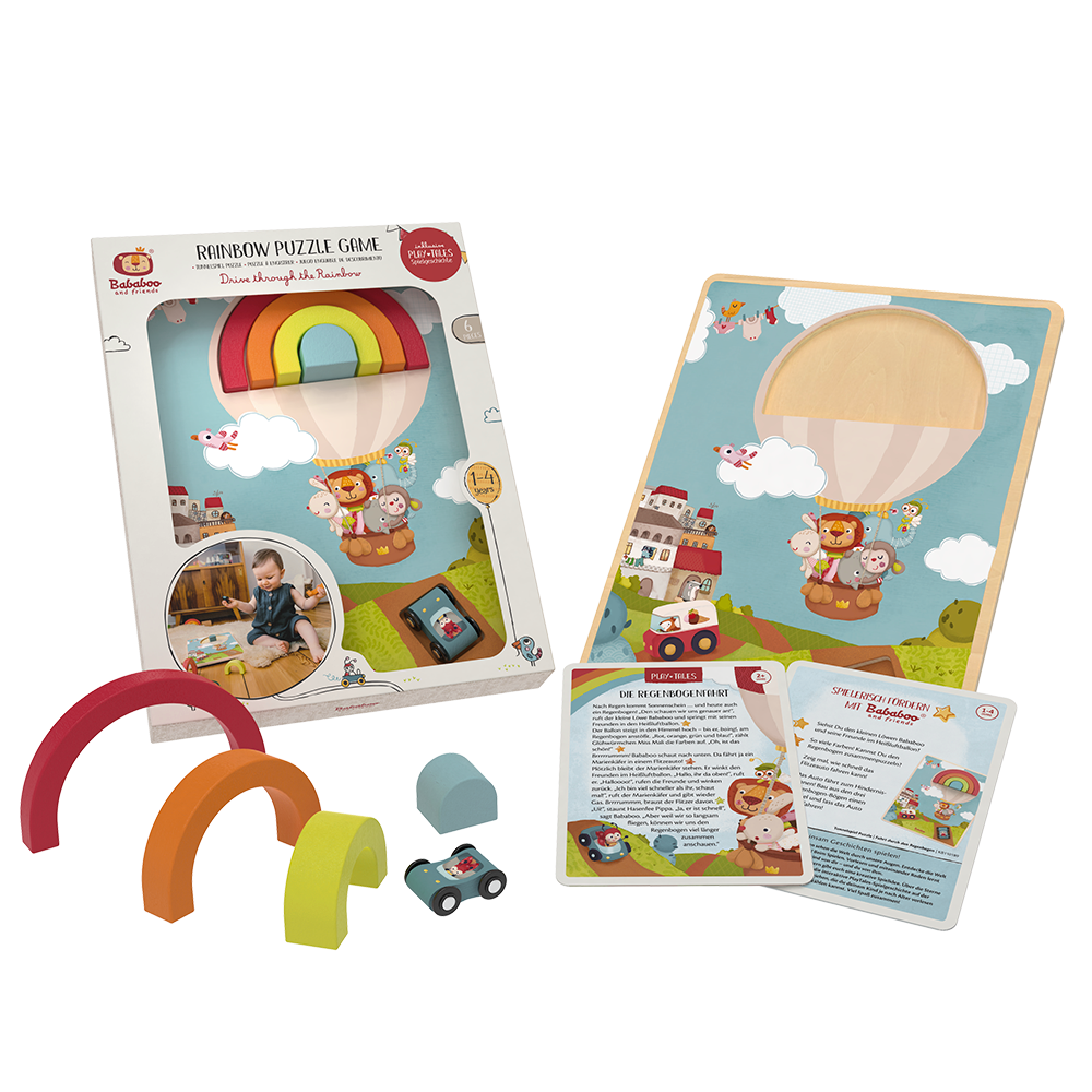 Puzzle à encastrer « Conduire sous un arc en ciel »