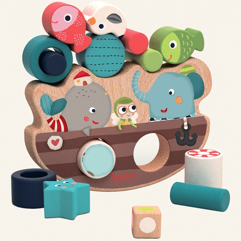 Jouet balancier « Les amis à bord »